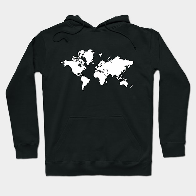 World Map Hoodie by Designzz